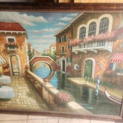 Italian Water Villa Painting