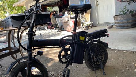 Folding Electric Bike E-Bike Black