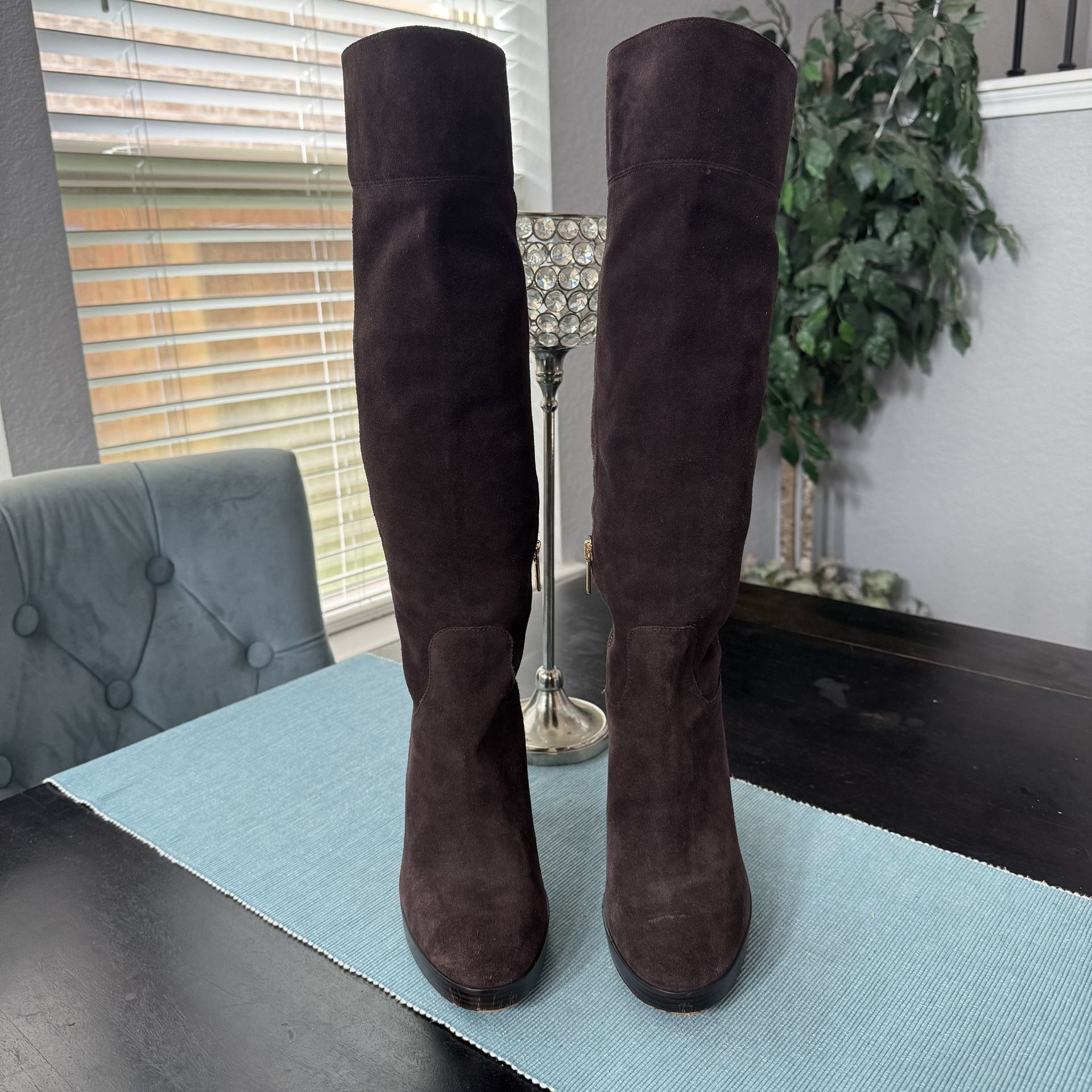 Michael Kors Brown Knee-High Boots size 9