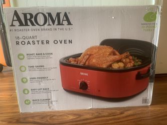 🔥 Brand New Aroma 18-Quart Roaster Oven – Just $40! 🔥