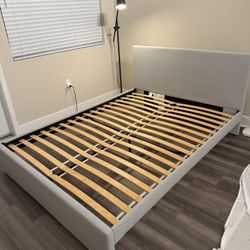 IKEA Gladstad Queen Bed Frame (New Condition)