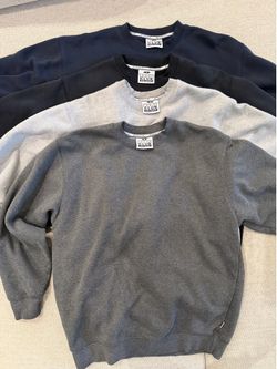 4 Proclub MEDIUM crew neck sweaters