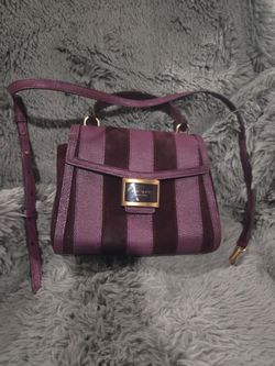 Kate Spade New York Burgundy Striped Handbag