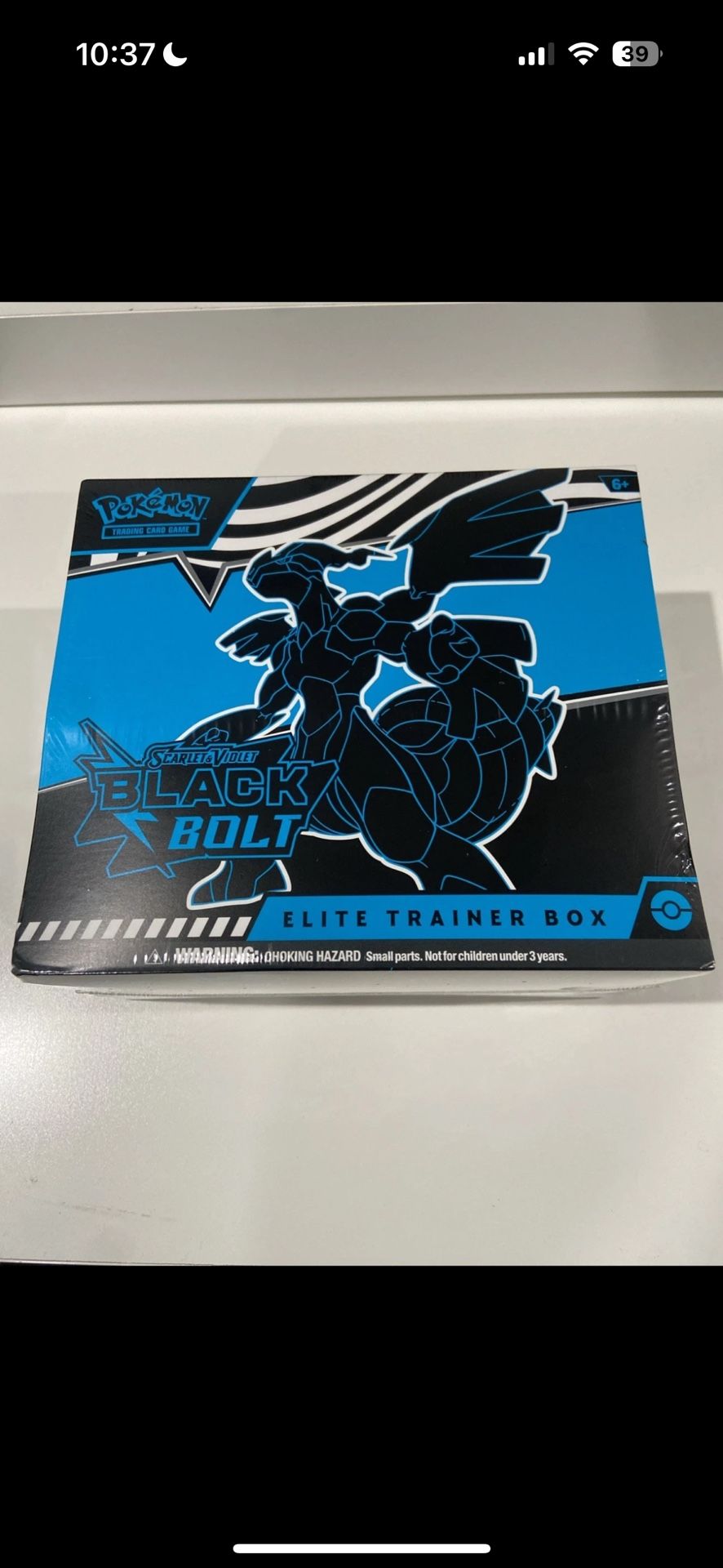 Pokemon TCG Scarlet and Violet Black Bolt ETB 