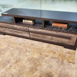 Remington TV Stand – Gray/Ebony