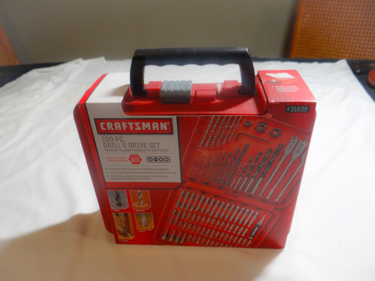Craftsman 100-PC Drill and Drive set. New and sealed