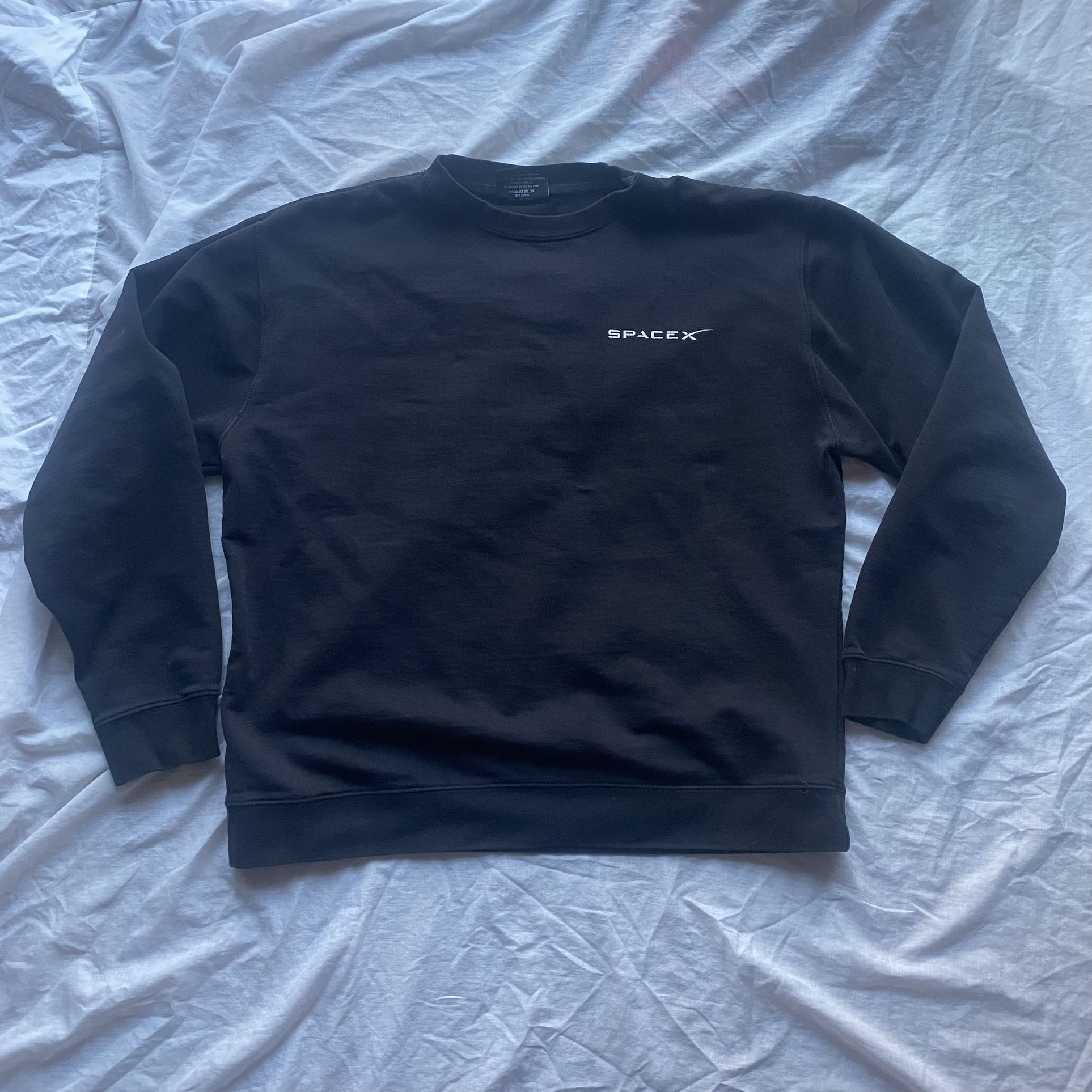 Official Space X - Crewneck Sweatshirt Double Sided  SpaceX - Size Large