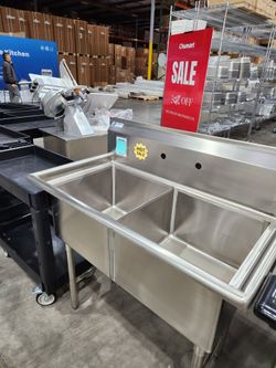 💧⛲NSF Stainless Steel Prep Sink (Fregadero de Preparación de Acero Inoxidable)