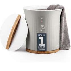 Towel Warmer | Bucket Style Luxury Heater with LED Display, Adjustable Timer, Auto Shut-Off | Fits 40” x 70” Oversized Towel