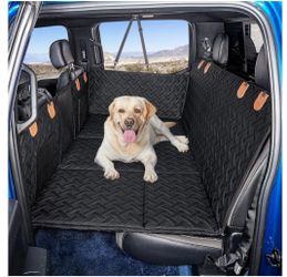 MAXFUT Dog Back Seat Extender for Truck,Truck Dog Seat Cover Back Seat,Dog Hammock for Truck,Hard Bottom Seat Extender,Pet Seat Covers for F150/RAM150