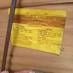 Antique Leg-o-matic Chair