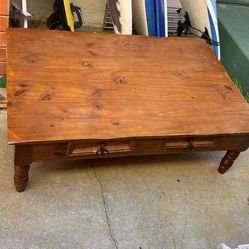 Antique Awesome Wood Coffee Table 