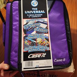 Case It Universal 3inc Binder With Ipad Storage 