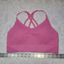 Pink Women's Intimate Sports Bra Criss-cross 