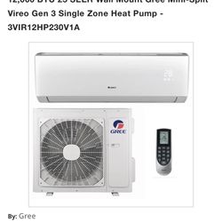 1 Ton Mini Split Gree