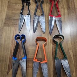 Sheep Shears Set 6 Tuss Fields 20th Century Cattle Farm Animal USA Japan England