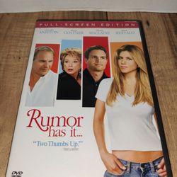 Rumor Has It... (2005) Jennifer Aniston, Kevin Costner DVD Movie. Packaging has some wear from age and use. Sold as is.

