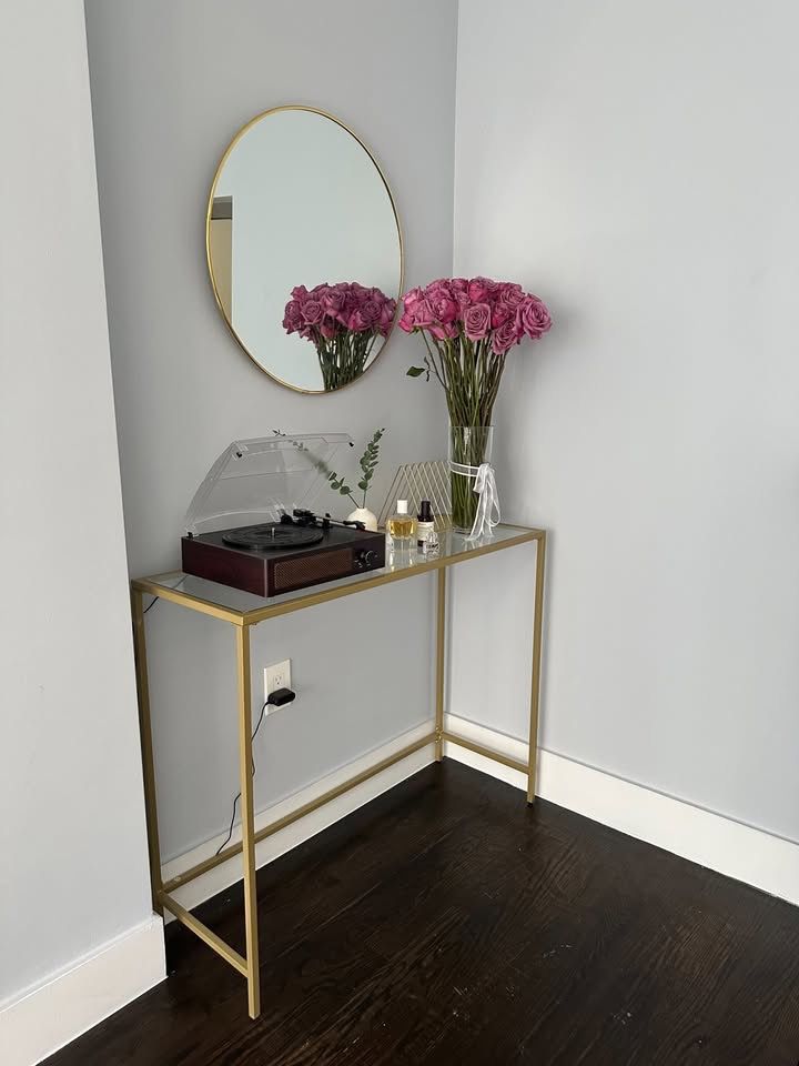 Console Table, Gold