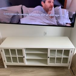 White TV Stand 