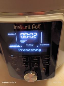 Instant Pot, 6-Quart Whisper Quiet 9-In-1 Electric Pressure Cooker, Slow Rice Steamer, Sauté, Yogurt Maker, Warmer & Sterilizer, Free App With 800+ Re
