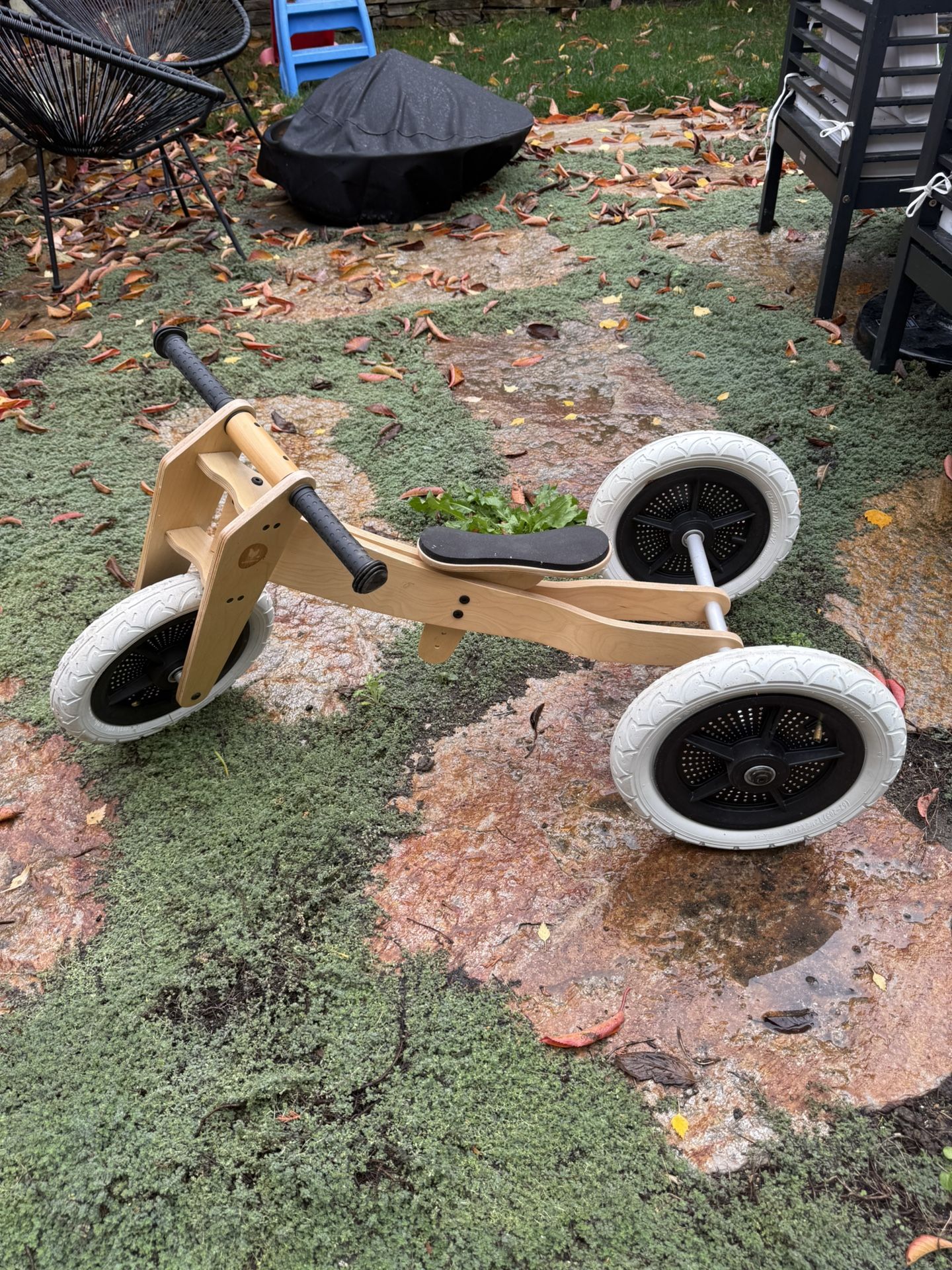 Wishbone 3-in-1 Wooden Balance Bike/Trike