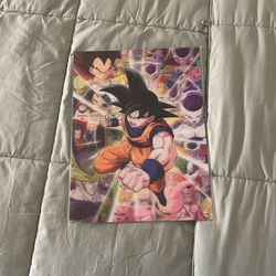 “holographic” Goku Anime Poster