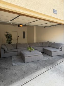 Gray Modular Cloud Couch