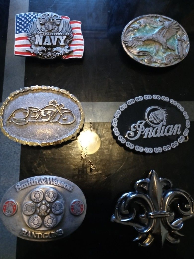 Very Good Quality Belt Buckles Various Styles If You Wish To See Any Further Photos Just Request I'm Asking $15 Each Firm