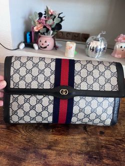 Gucci Supreme Web GG Parfums Vintage Clutch