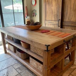Custom Made Farmhouse Kitchen Islands.