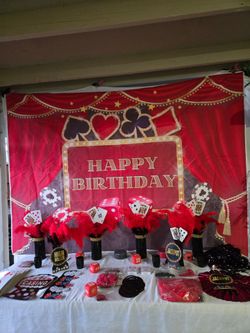 Casino party decorations