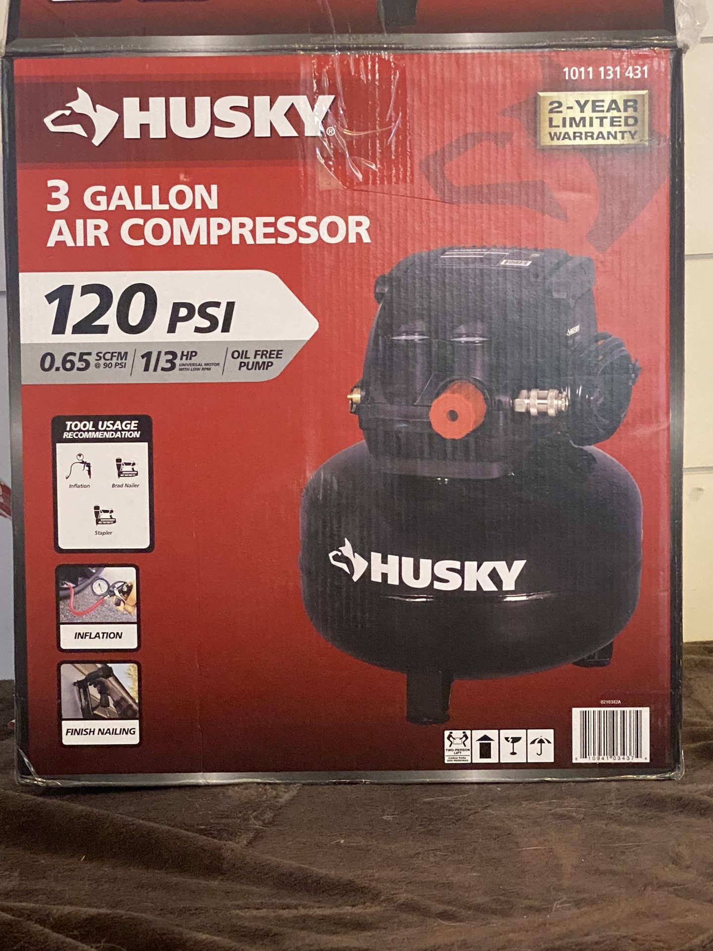 Husky 3 Gallon Air Compressor