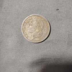 5 Francs From France Known As The Lavrillier