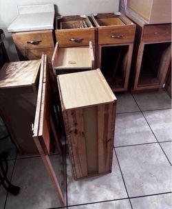 Kitchen Cabinets With Double Sink & Faucet/Garbage Disposal