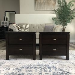 2 Naghtstands  Dark Brawn