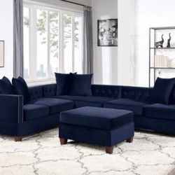 Sectional Sofa + Ottoman
