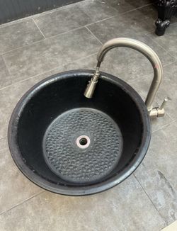 Sink with faucet