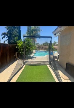 Golf mat and net
