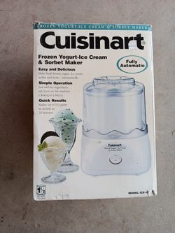 Cuisinart Frozen Yogurt-ice Cream And Sorbet Maker
