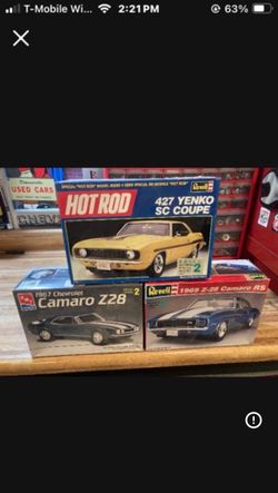 Model Kits Camaros  Vintage In Boxes