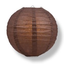 12 Pieces 18” large BrownRound ChinesePaper Lanterns For Party Wedding Baby Shower Bridal Shower Home Decorations Suppliers