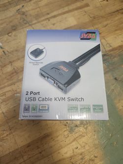 2 Port USB Cable  KVM Switch $25