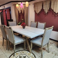 Marble Table and Chairs