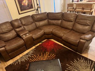 Sectional recliner couch and chair