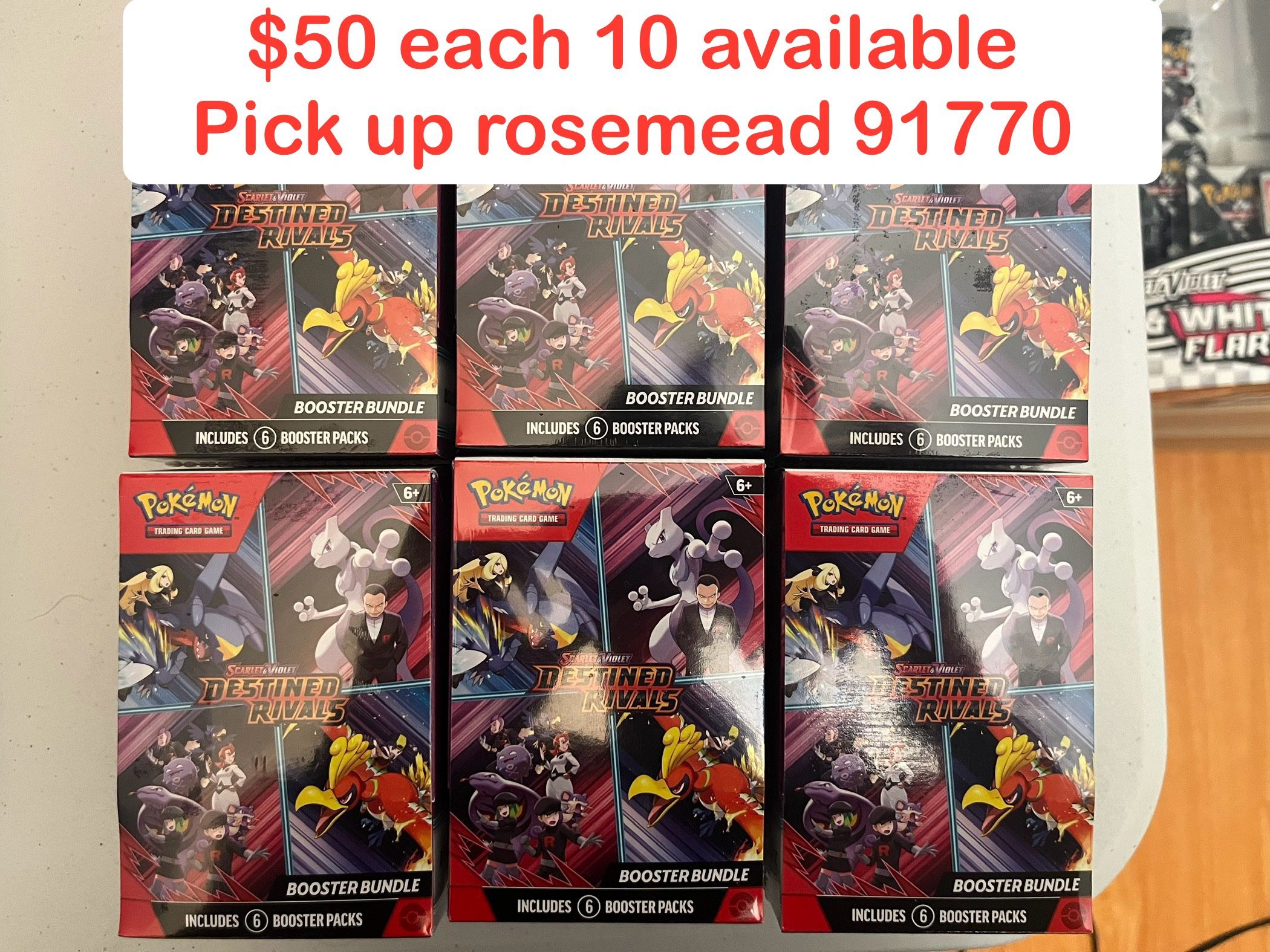 Pokemon Destined Rivals Booster Bundle