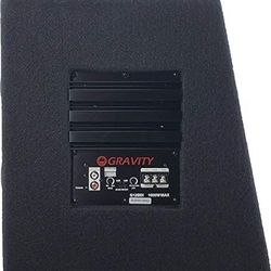 Gravity Audio G12BD1 Single 12" 1000W Loaded Warzone Competition Series Vented Subwoofer Enclosure Built in Amplifier 4 Ohm with High Premium Wood - 1