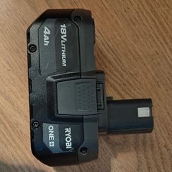 RYOBI ONE+ 18V 4.0 Ah Lithium-Ion HIGH PERFORMANCE Battery