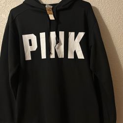 Pink  Black  Pull Over / Hoodie. Size  Medium 