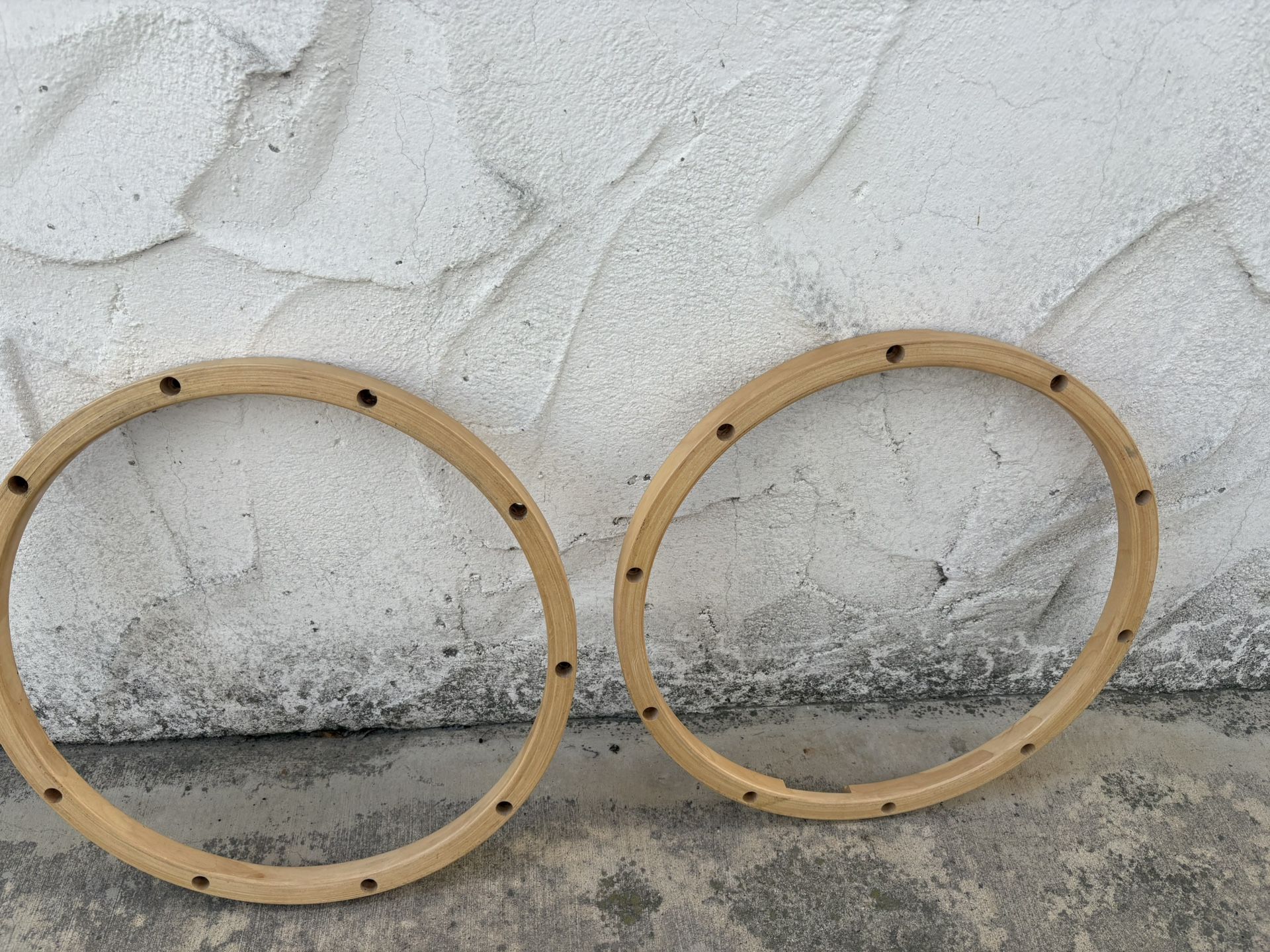 14” 10 Lug Maple Snare Drum Hoops