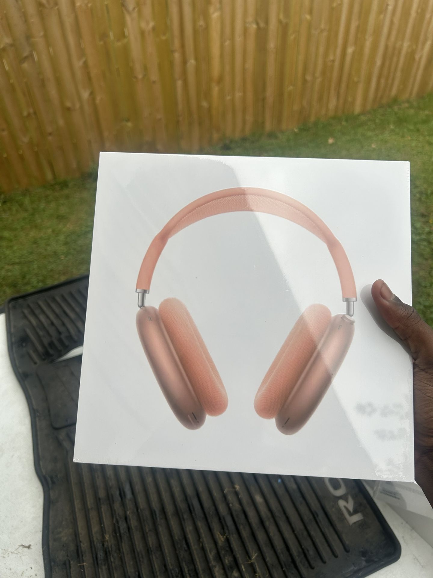 Orange AirPod Maxes